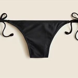 JCrew Black Tie-Side Bikini Bottom size XL